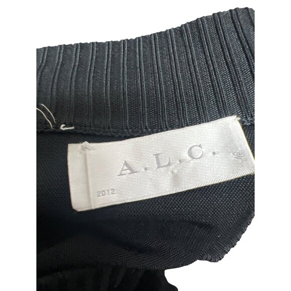 A.L.C. Black Knit Stretch Circle Mini Skirt - Picture 6 of 7